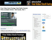 Tablet Screenshot of freestockfootagevideo.com